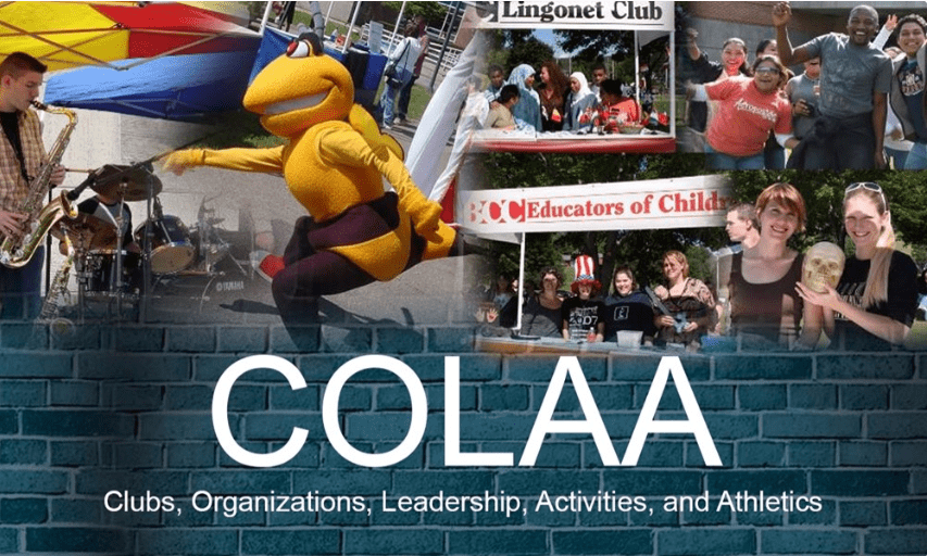 COLAA: Clubs, Organizations, Leadership, Activities, and Athletics,)
