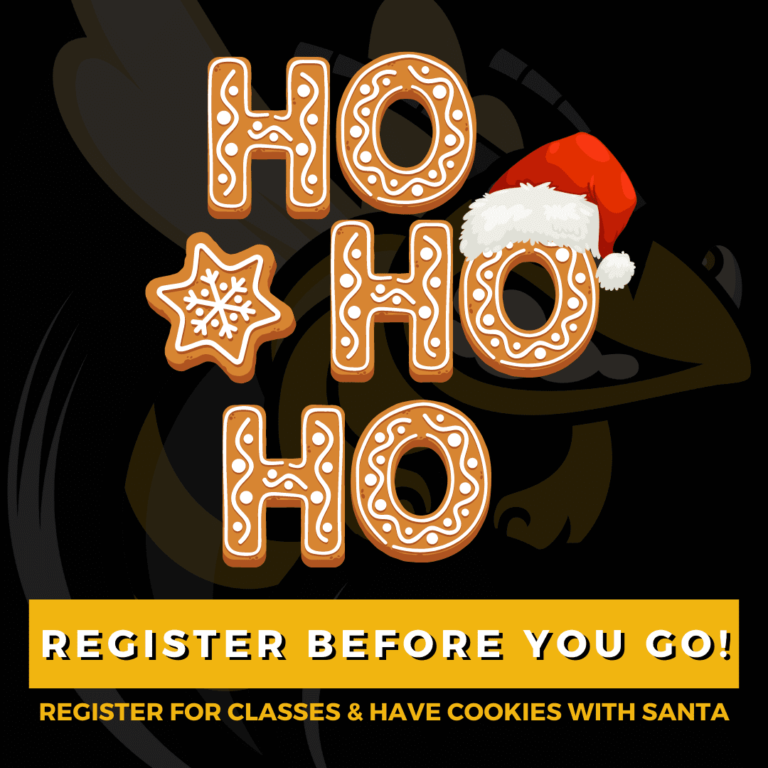 Ho Ho Ho...Register Before You Go; Register for classes & have cookies with Santa!