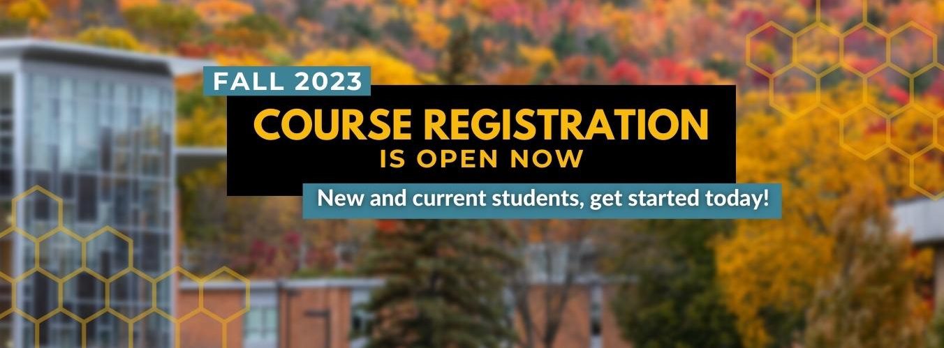 Fall 2023 Course Registration is now open
