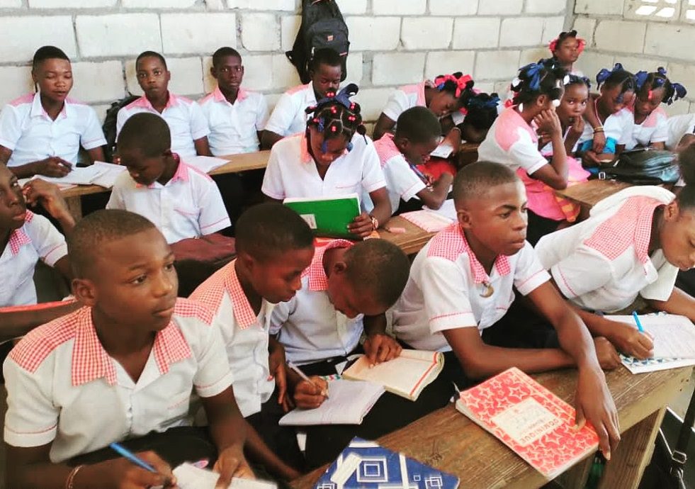 Haiti Students in a classroom