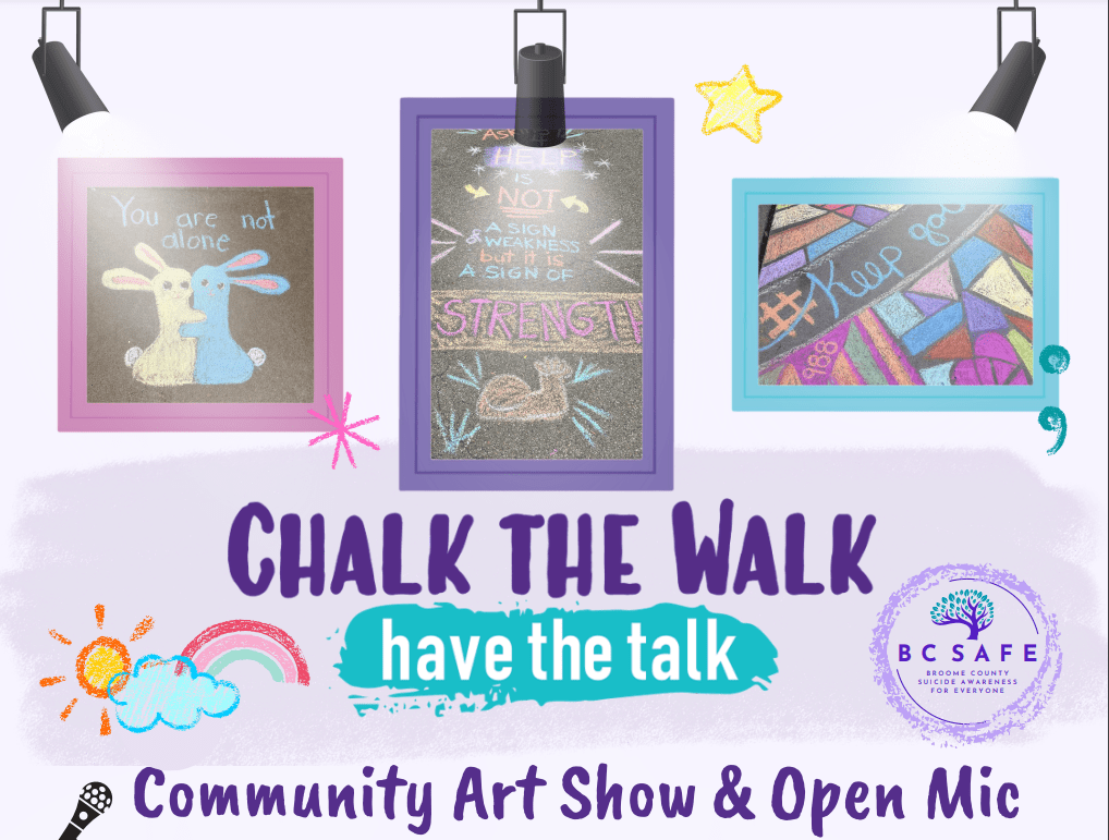 BC SAFE CHALK THE WALK Community Art Show & Open Mic