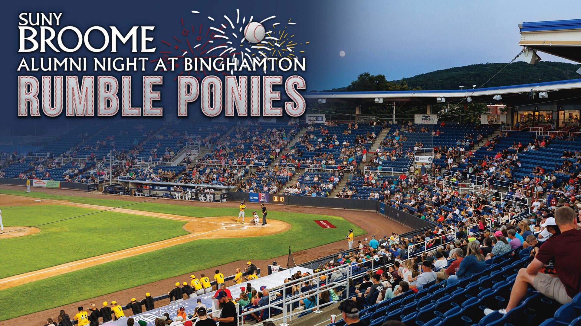 SUNY Broome Alumni Night at the Binghamton Rumble Ponies