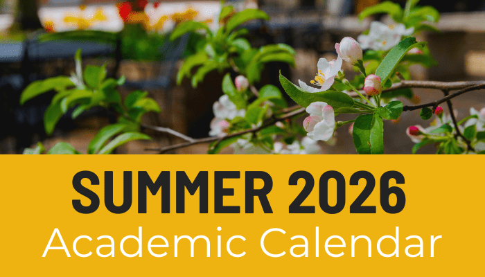 Summer 2026: Academic Calendar