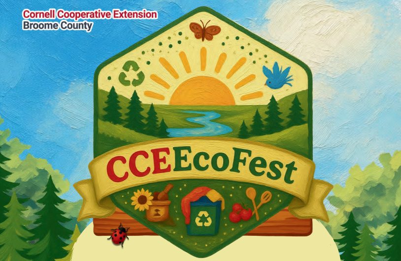 Come and join in EcoFest 2026 at the CCE of Broome County! Join the community for A Day of Discovery, Sustainability & Community. Activities to include: informational sessions; guided nature walks; composting demos; art and cooking classes; upcycled market; hobby swap; fix-it station.