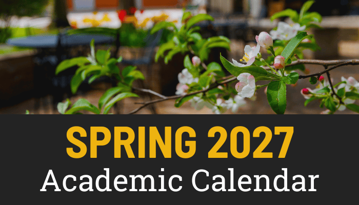 Spring 2027 Academic Calendar